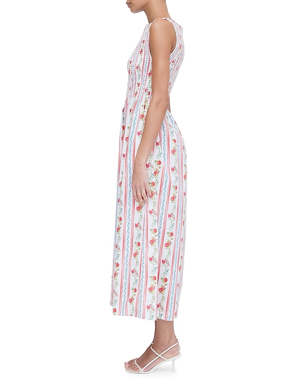 Stunning Caroline Constas ❤️ Pomegranate Stripe Smocked Nap Dress - Picture 3 of 8